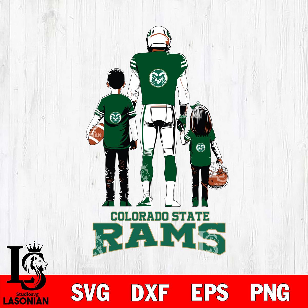 Colorado State Rams Father And Child Football – lasoniansvg