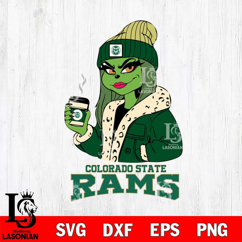 Colorado State Rams Girls Grinch Bougie Svg Eps Dxf Png File, Digital Download, Instant Download