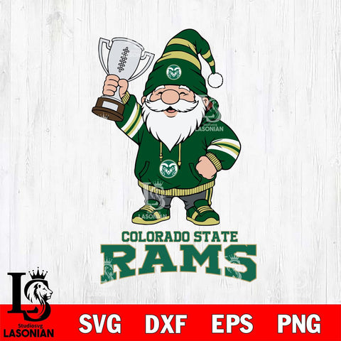 Colorado State Rams Gnome Champion File Cut, NCAA SVG, Digital Download , Criucut , Silhouette