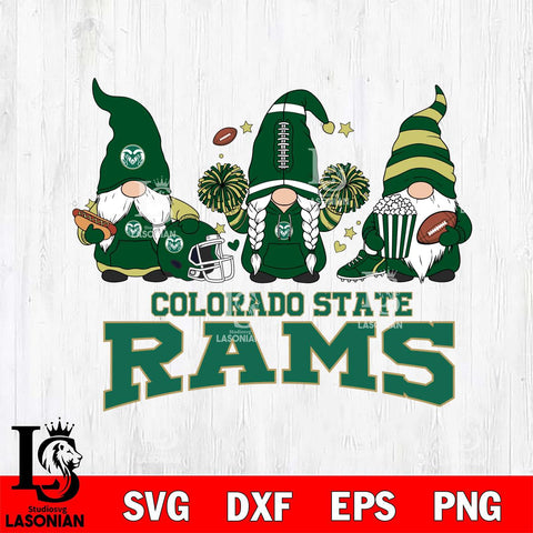 Colorado State Rams Gnome Fan File Cut, NCAA SVG, Digital Download , Criucut , Silhouette