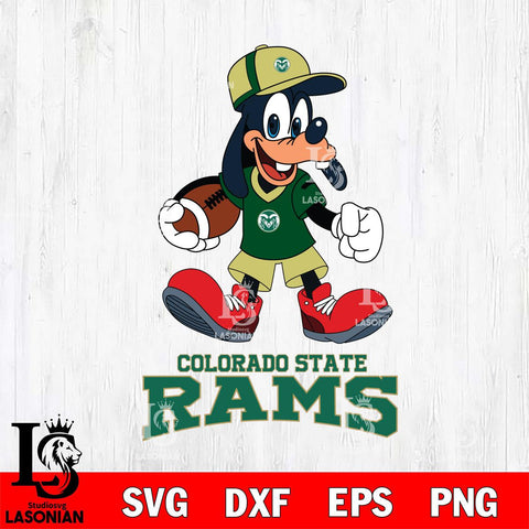 Colorado State Rams Goofy Football Player SVG DXF EPS PNG FILE,NCAA svg ,Football Digital Download,Instant Download, Silhouette