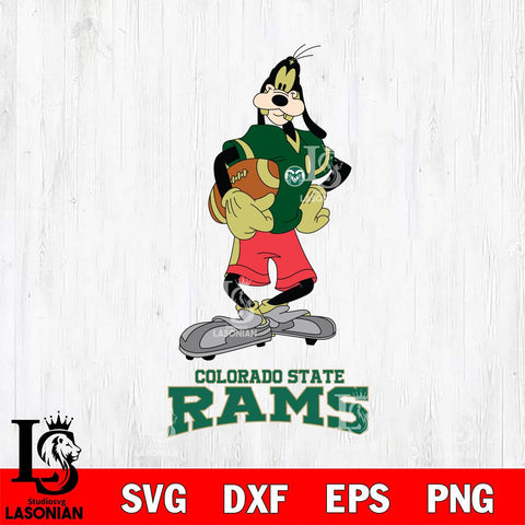Colorado State Rams Goofy Player SVG DXF EPS PNG FILE,NCAA svg ,Football Digital Download,Instant Download, Silhouette