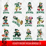 Colorado State Rams Goofy Rugby Disney NCAA Bundle 12 SVG DXF EPS PNG FILE,NCAA bundle svg ,Football Digital Download,Instant Download, Silhouette