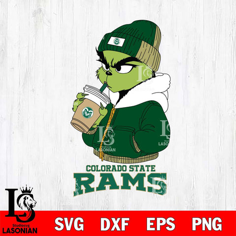 Colorado State Rams Grinch Bougie Christmas Cut Files Cricut, Svg Dxf Eps Png file, Digital download , Silhouette