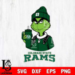 Colorado State Rams Grinch Football Christmas Cut Files Cricut, Svg Dxf Eps Png file, Digital download , Silhouette