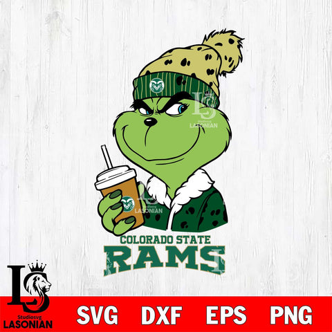 Colorado State Rams Grinch hat Svg Eps Dxf Png File, Digital Download, Instant Download