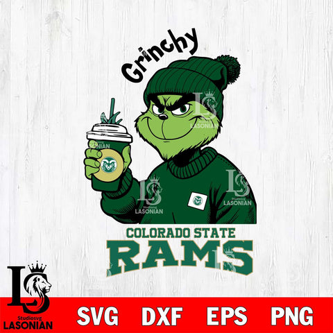 Colorado State Rams Grinchy Bougie Christmas Cut Files Cricut, Svg Dxf Eps Png file, Digital download , Silhouette