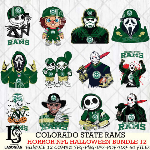 Colorado State Rams Halloween Bundle 12 SVG Svg Eps Dxf Png File, NCAA bundle svg, Digital Download, Instant Download