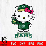 Colorado State Rams Hello Kitty Best Fan Svg Eps Dxf Png File, Digital Download, Instant Download