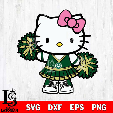Colorado State Rams Hello Kitty Cheerleader 11 Svg Eps Dxf Png File, Digital Download, Instant Download