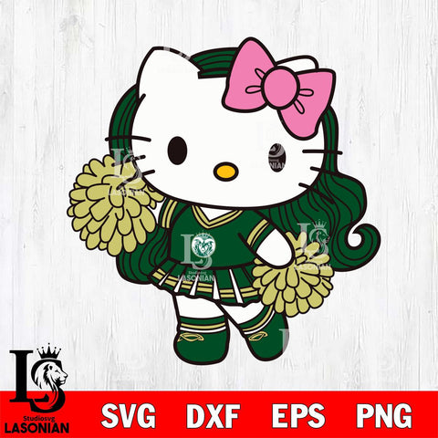 Colorado State Rams Hello Kitty Cheerleader 7 Svg Eps Dxf Png File, Digital Download, Instant Download
