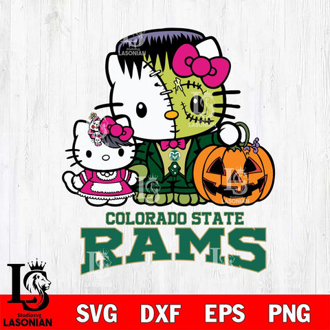 Colorado State Rams Hello Kitty Horror 10 Svg Eps Dxf Png File, Digital Download
