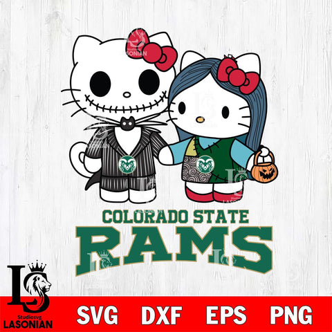 Colorado State Rams Hello Kitty Horror 11 Svg Eps Dxf Png File, Digital Download