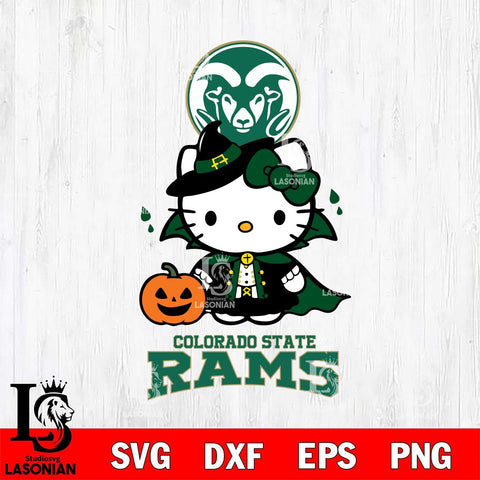 Colorado State Rams Hello Kitty Horror 9 Svg Eps Dxf Png File, Digital Download