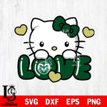 Colorado State Rams Hello Kitty Love Svg Eps Dxf Png File, Digital Download, Instant Download