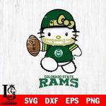 Colorado State Rams Hello Kitty NCAA 4 Svg Eps Dxf Png File, Digital Download, Instant Download