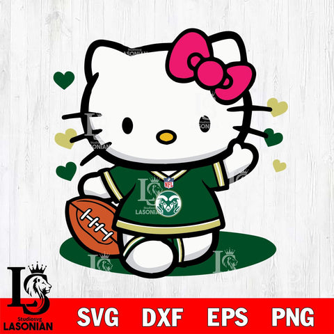 Colorado State Rams Hello Kitty sport 10 Svg Eps Dxf Png File, NCAA svg, Digital Download, Instant Download