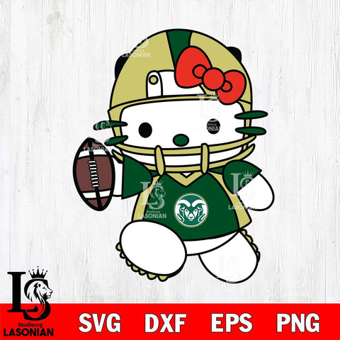 Colorado State Rams Hello Kitty sport 11 Svg Eps Dxf Png File, NCAA svg, Digital Download, Instant Download