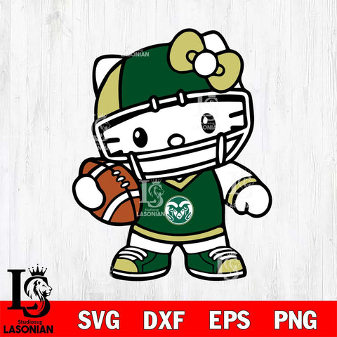 Colorado State Rams Hello Kitty sport 2 Svg Eps Dxf Png File, NCAA svg, Digital Download, Instant Download