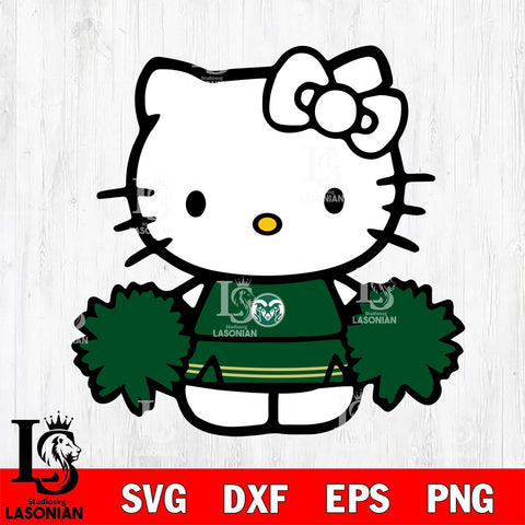 Colorado State Rams Hello Kitty sport 3 Svg Eps Dxf Png File, NCAA svg, Digital Download, Instant Download