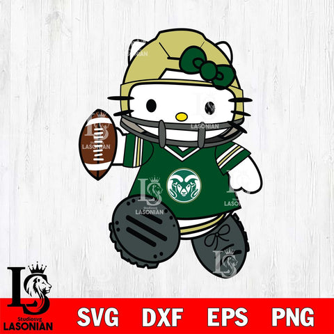 Colorado State Rams Hello Kitty sport Svg Eps Dxf Png File, NCAA svg, Digital Download, Instant Download