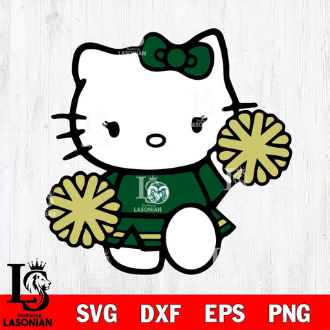 Colorado State Rams Hello Kitty sport 4 Svg Eps Dxf Png File, NCAA svg, Digital Download, Instant Download