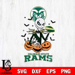 Colorado State Rams Jack Skellington 2 halloween Svg Eps Dxf Png File, NCAA svg, Digital Download, Instant Download