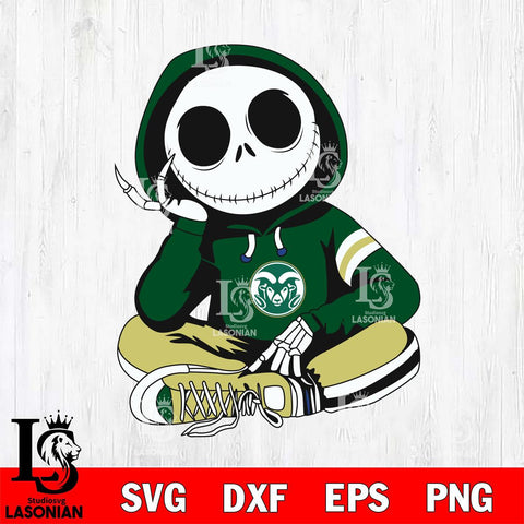 Colorado State Rams Jack Skellington halloween Svg Eps Dxf Png File, NCAA svg, Digital Download, Instant Download
