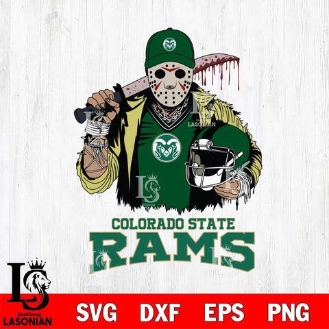 Colorado State Rams Jason Voorhees 2 Svg Eps Dxf Png File, Digital Download