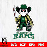 Colorado State Rams Jason Voorhees 3 Svg Eps Dxf Png File, Digital Download