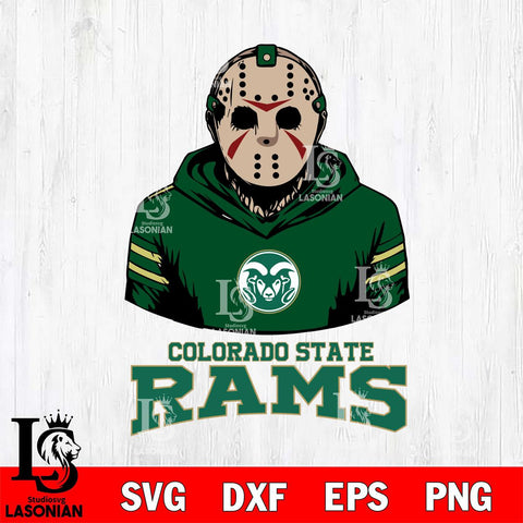Colorado State Rams Jason Voorhees 4 Svg Eps Dxf Png File, Digital Download