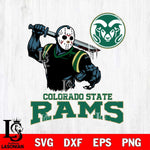 Colorado State Rams Jason Voorhees 5 Svg Eps Dxf Png File, Digital Download