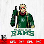 Colorado State Rams Jason Voorhees 6 Svg Eps Dxf Png File, Digital Download