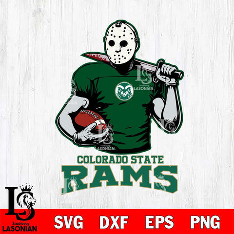 Colorado State Rams Jason Voorhees 9 Svg Eps Dxf Png File, Digital Download