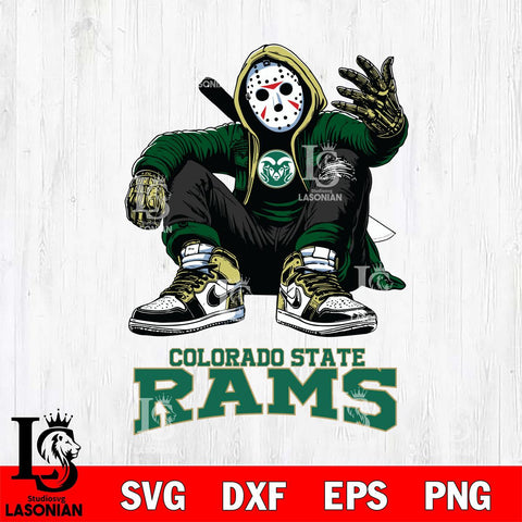Colorado State Rams Jason Voorhees Halloween SVG Svg Eps Dxf Png File, Digital Download, Instant Download