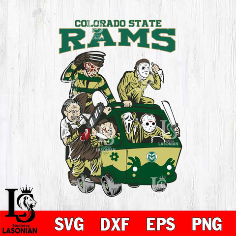 Colorado State Rams Jason Voorhees Horror 10 Svg Eps Dxf Png File, NCAA svg, Digital Download, Instant Download