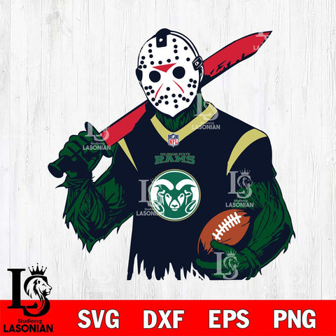 Colorado State Rams Jason Voorhees Horror 11 Svg Eps Dxf Png File, NCAA svg, Digital Download, Instant Download