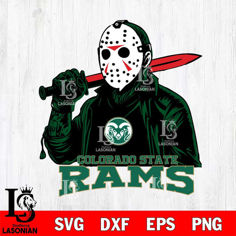 Colorado State Rams Jason Voorhees Horror 12 Svg Eps Dxf Png File, NCAA svg, Digital Download, Instant Download