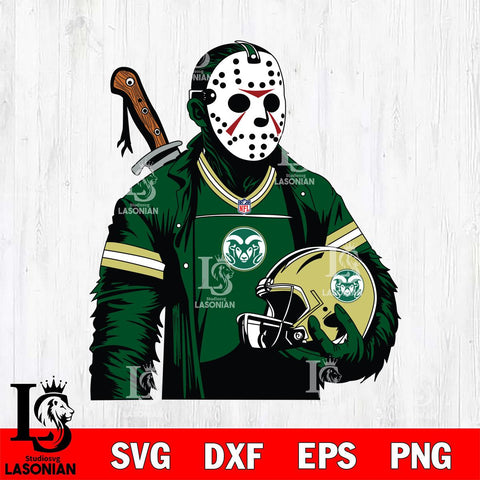 Colorado State Rams Jason Voorhees Horror 2 Svg Eps Dxf Png File, NCAA svg, Digital Download, Instant Download