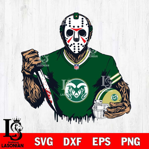 Colorado State Rams Jason Voorhees Horror 5 Svg Eps Dxf Png File, NCAA svg, Digital Download, Instant Download