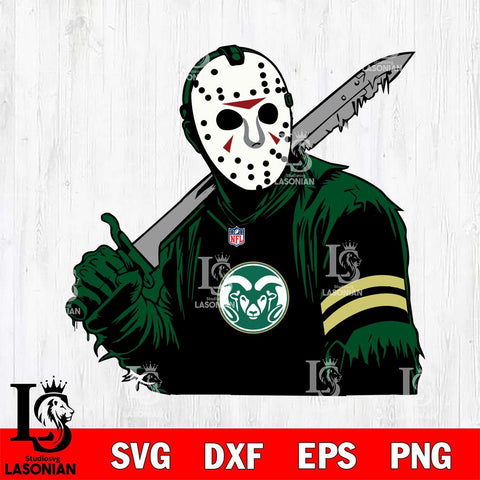 Colorado State Rams Jason Voorhees Horror 7 Svg Eps Dxf Png File, NCAA svg, Digital Download, Instant Download