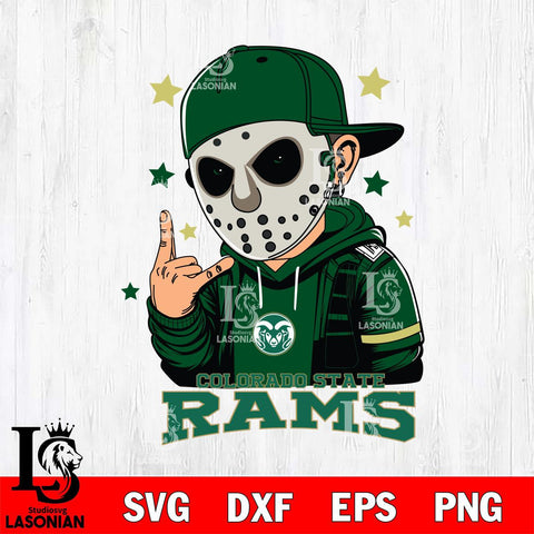 Colorado State Rams Jason Voorhees Horror 9 Svg Eps Dxf Png File, NCAA svg, Digital Download, Instant Download
