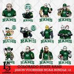 Colorado State Rams Jason Voorhees NCAA Bundle 12 SVG Svg Eps Dxf Png File, Digital Download