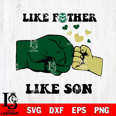 Colorado State Rams Like Father Like Son Svg Eps Dxf Png File, Digital Download, Instant Download