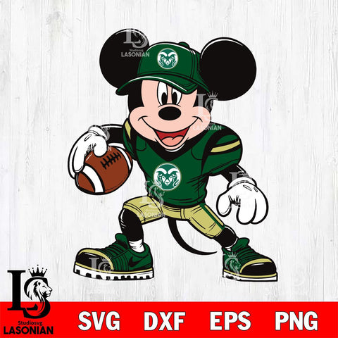Colorado State Rams Mickey Mouse Svg Eps Dxf Png File, NCAA svg, Digital Download, Instant Download