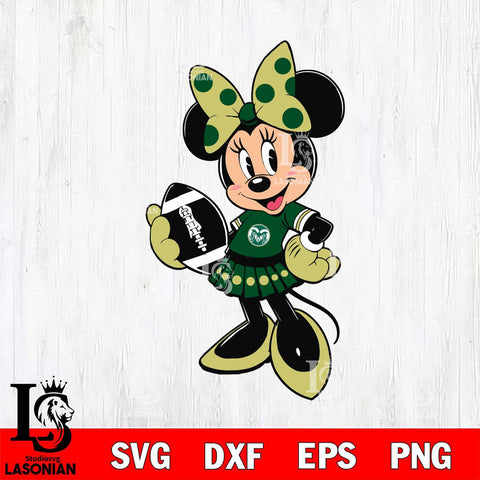 Colorado State Rams Minnie Mouse Svg Eps Dxf Png File, NCAA svg, Digital Download, Instant Download