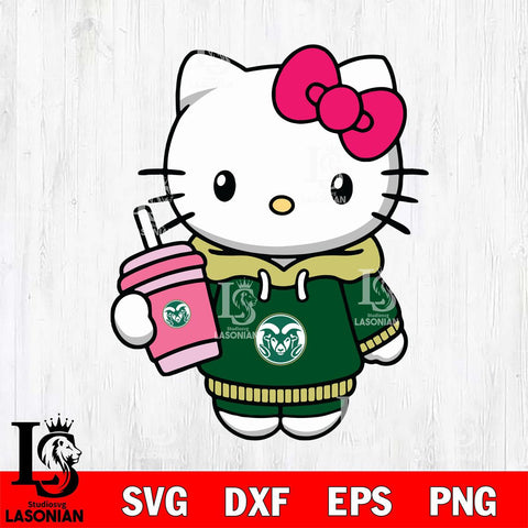Colorado State Rams Pretty Hello Kitty Svg Eps Dxf Png File, Digital Download, Instant Download