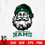 Colorado State Rams Santa Claus Christmas Svg dxf eps png pdf file,NCAA svg,Digital Download,Cricut file