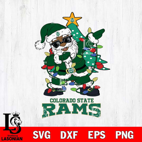 Colorado State Rams Santa Claus Ugly Christmas Svg dxf eps png pdf file,NCAA svg,Digital Download,Cricut file