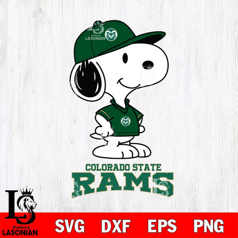 Colorado State Rams Snoopy Football sport SVG DXF EPS PNG FILE,Snoopy File Cut, NCAA Digital Download,Instant Download,Christmas Silhouette